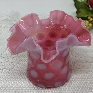 Cranberry Fenton Coin Dot - Etsy