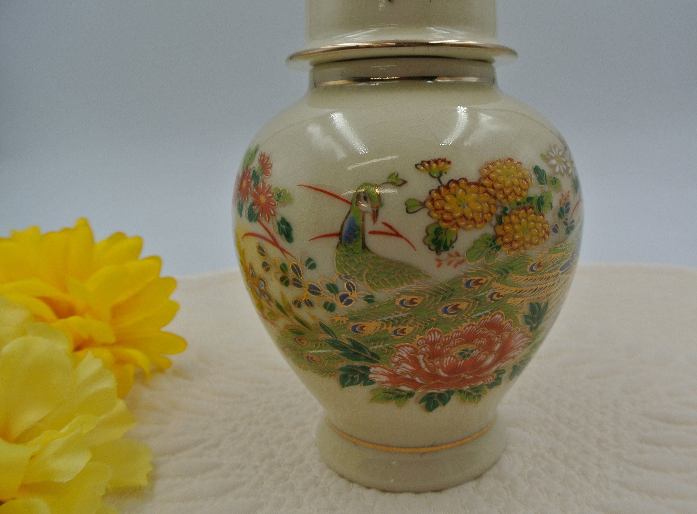 Vintage Ceramic Ginger Jar Made in Japan 6 1/2 Tall Etsy UK