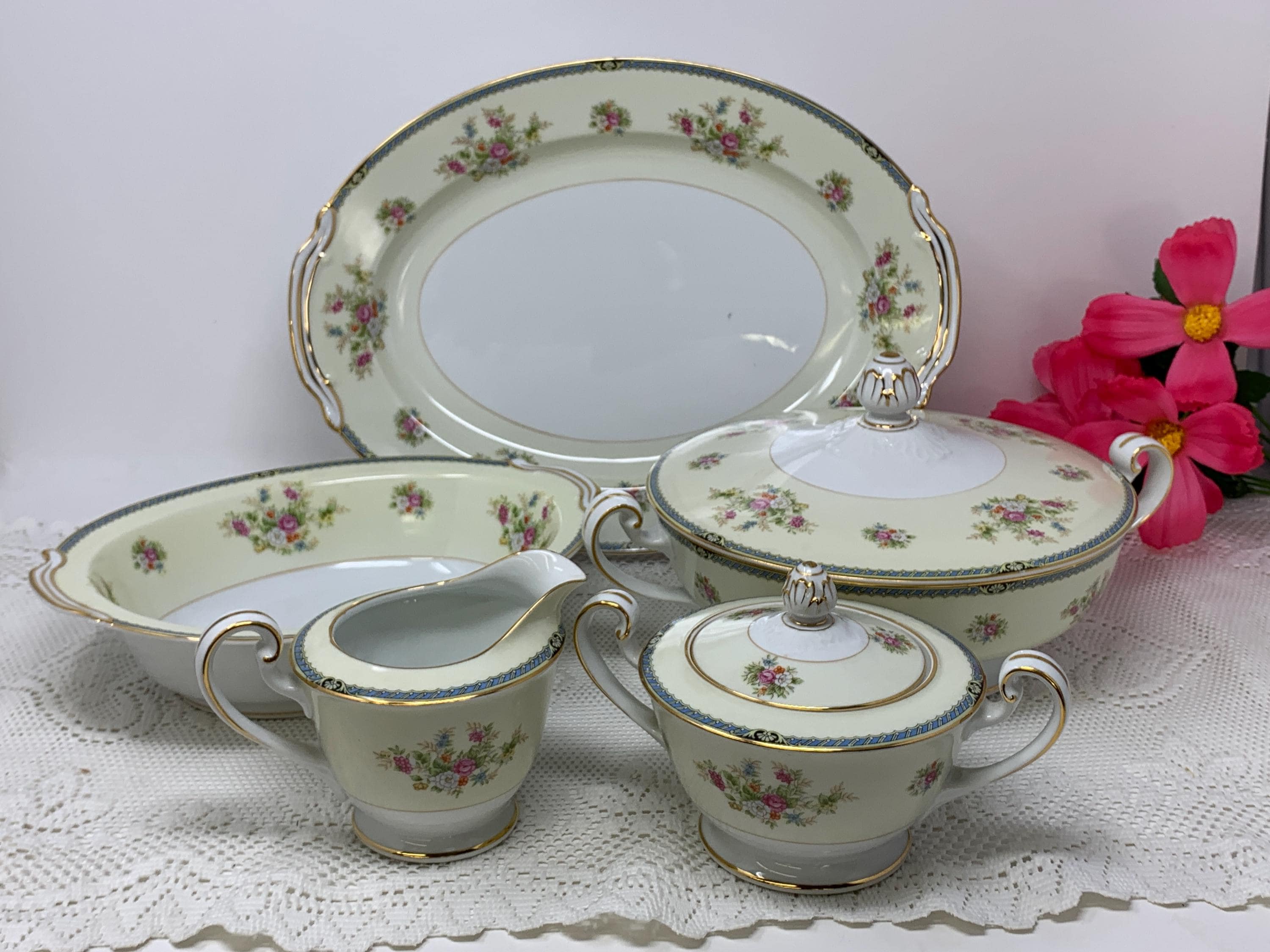 Vintage Noritake Nippon Toki Kaisha N928 China Serving Dish ~6pc