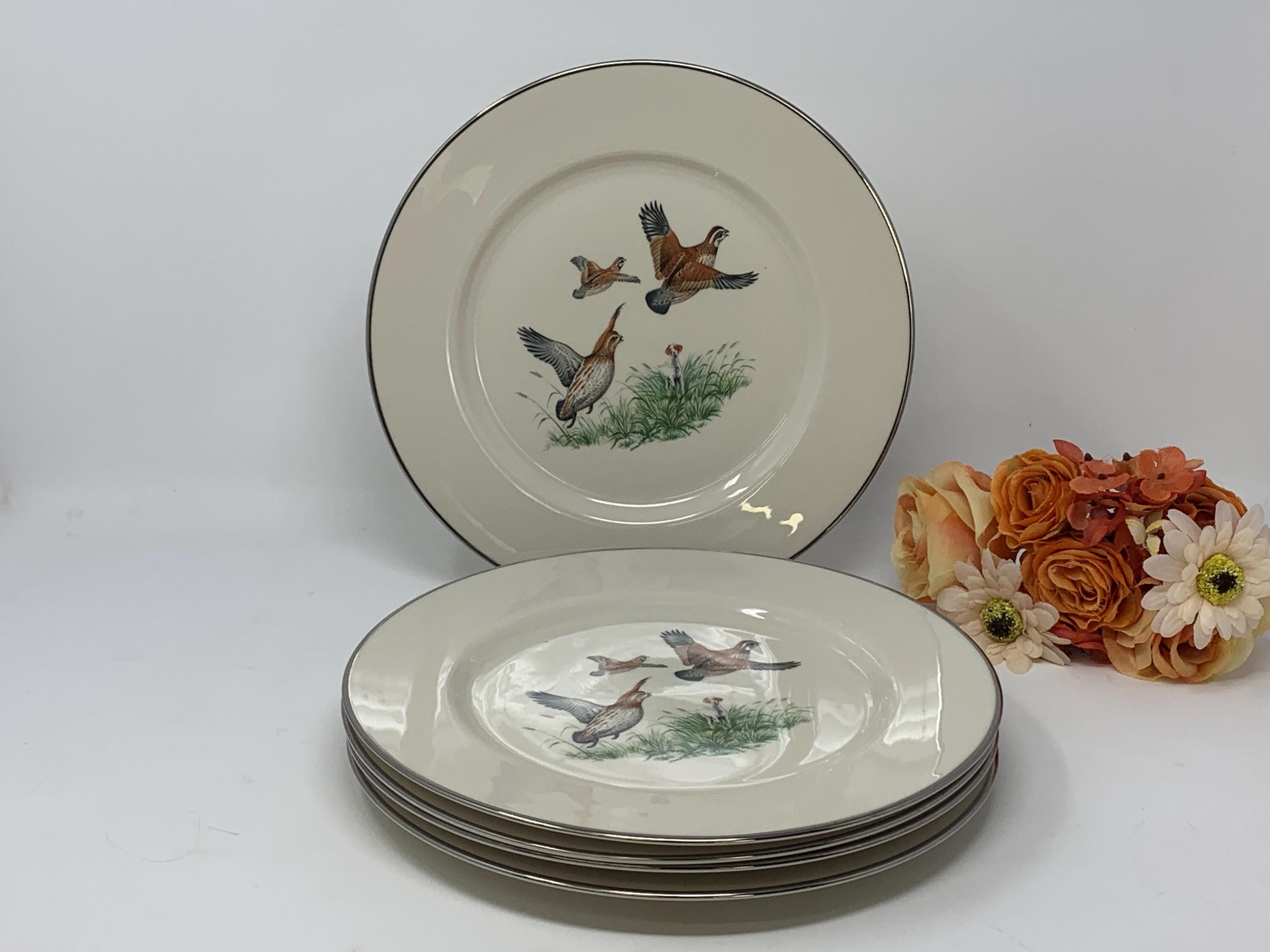  HUNTING SCENES 17.5cmプレート 2枚セット Vintage Hunting Dinnerware - Etsy