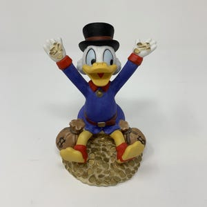 Vintage Schmid Disney Classics Uncle Scrooge McDuck Money Figurine ~ Duck Tales 1990