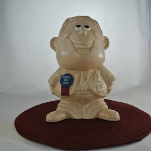 Vatertag Geschenkidee! Große "World's Best Father" Statue 1970 R&W Berries