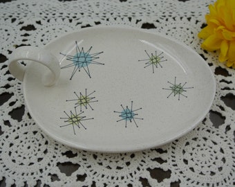 Franciscan Ware Atomic Starburst Open Jam Dish or Candle Holder