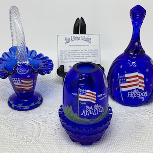 Fenton Blue Lamp - Etsy