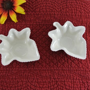 Set of 2 Spode IMPERIAL FANCIES Embossed Leaf Shaped Nut Bowl, Candy Dish, Votive Holders or Trinket Dish