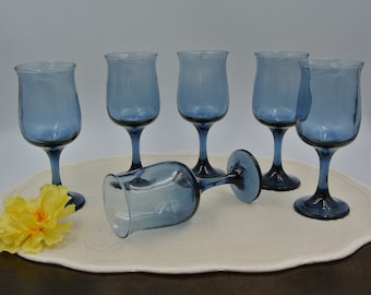 Gray Smoked Glass Stemware Set of Tulip wine glasses Swedish Modern Wine Glasses Free Priority Shipping in USA Gray Smoked Glass Stemware Set of Tulip wine glasses Swedish Modern Wine Glasses Free Priority Shipping in USA