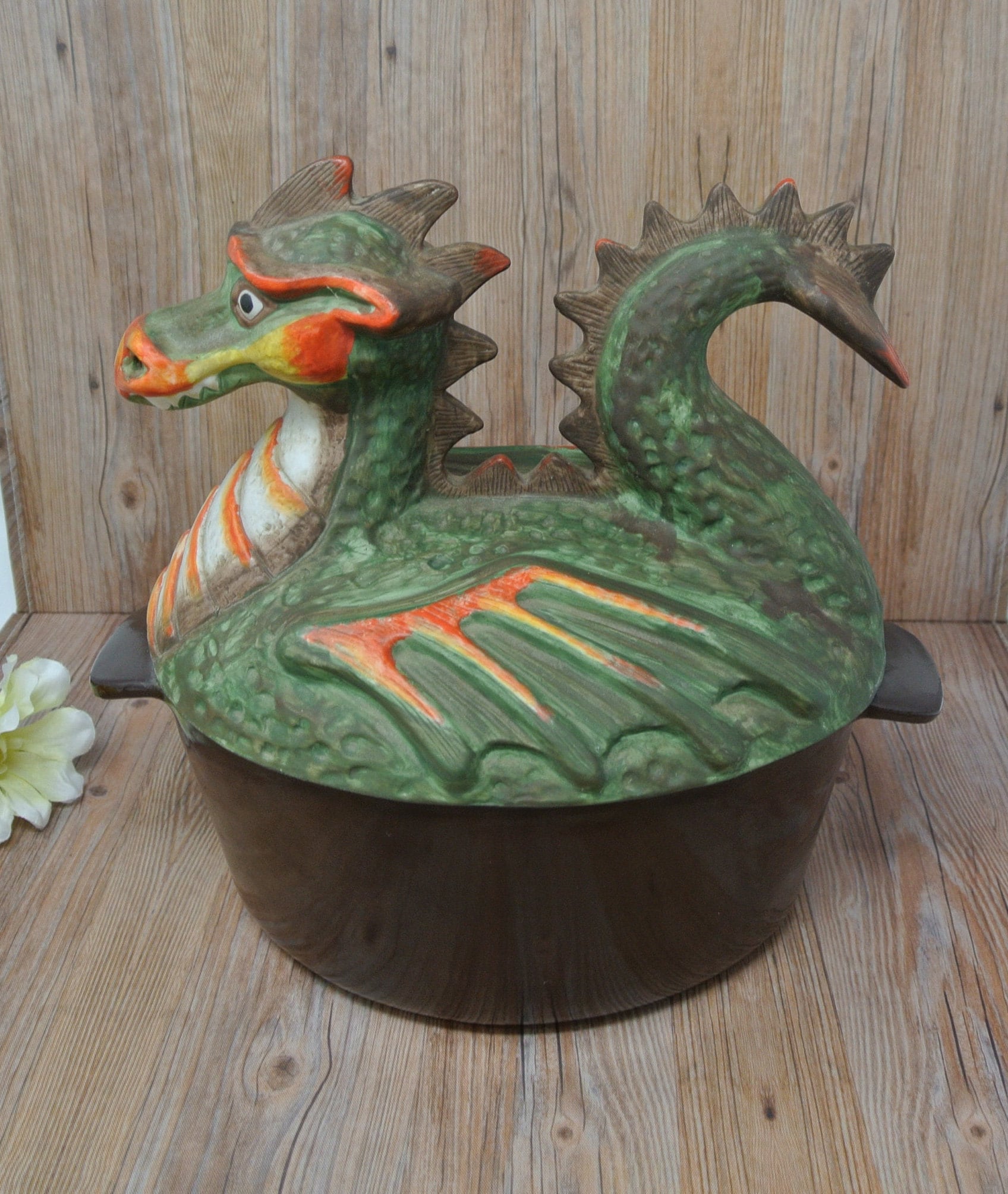 Vintage Minutman 1986 Wood Stove Dragon Humidifier Cast Iron Etsy