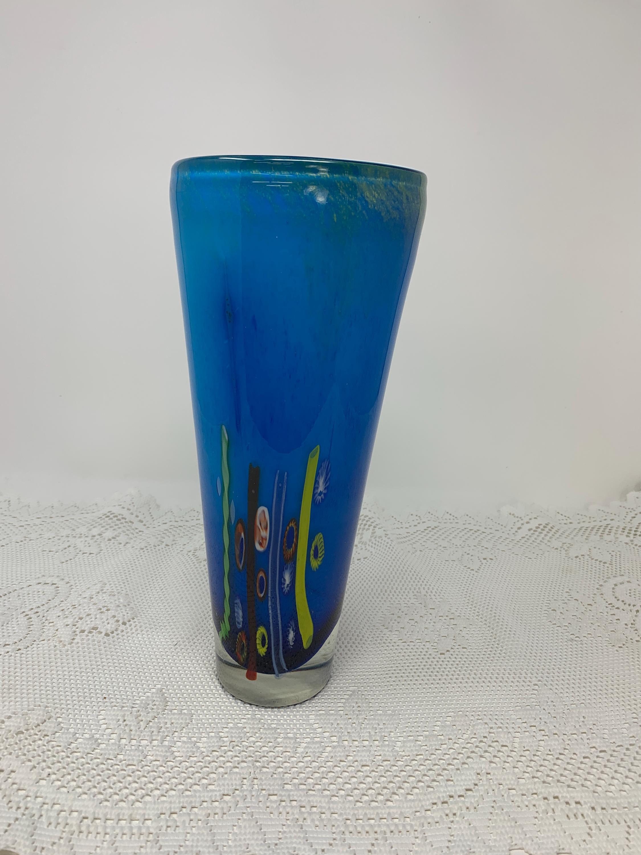 ムラーノ ミルフィオリ murano millefiori 花瓶 ムラーノガラス花瓶 ミルフィオリ - メルカリ