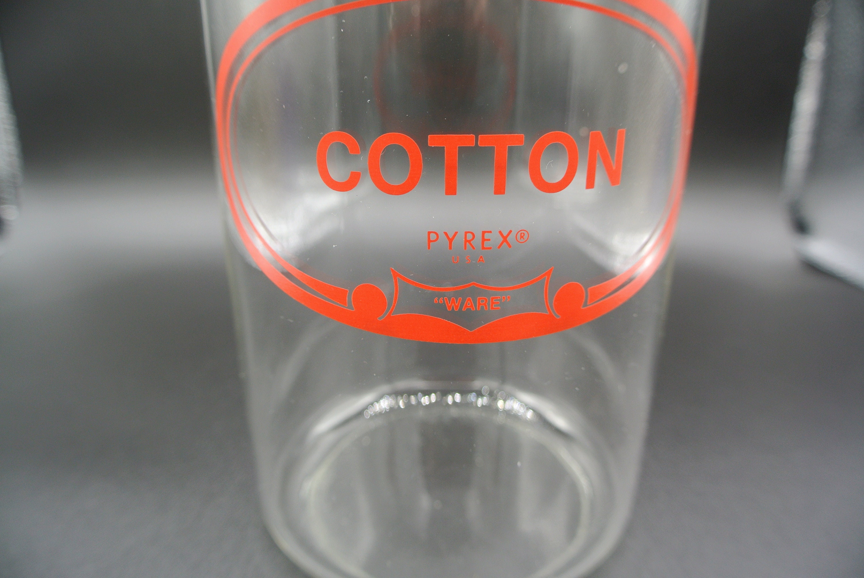 Vintage Pyrex USA Ware Glass Apothecary Jar With Stainless