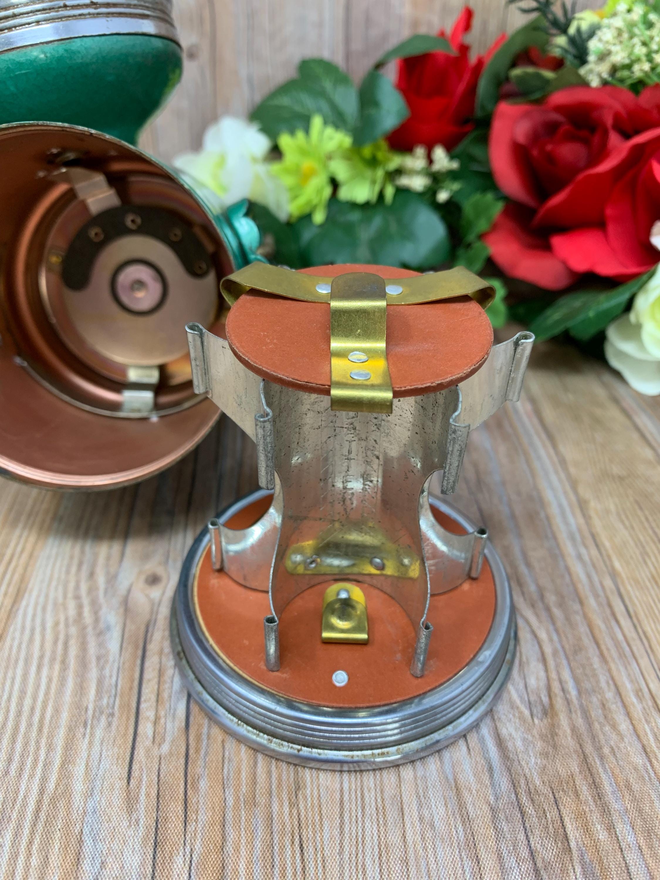 Vintage Globe Brand Railroad Lantern/flashlight ~ Red Dome Signal