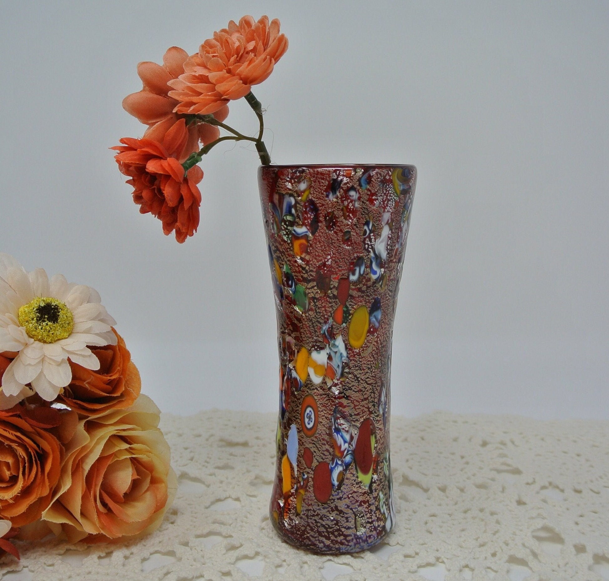 ITALY】☆ZECCHIN VENICE 灰皿☆ヴェネチアン 花器 フラワーベース