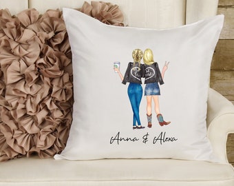 Best friend pillow | Etsy Personalised Birthday Gift Pillow Case