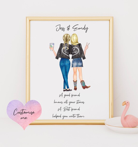 best friend bestfriend personalised | Etsy