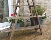 Beautiful 4 Tier Wooden Ladder Shelf