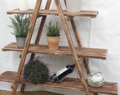 3 Tier Wooden Ladder Shelf