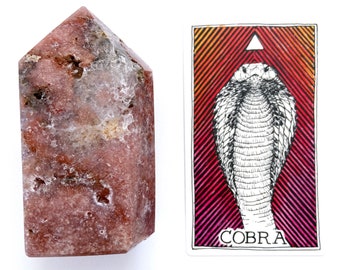 Large .98lb Pink Amethyst Tower with many little fascinating geodes 443g