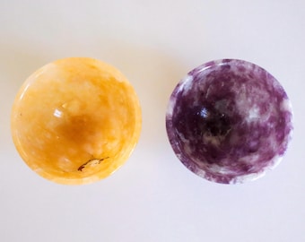 Bright Speckled Dandelion Yellow Aventurine Bowl 2”