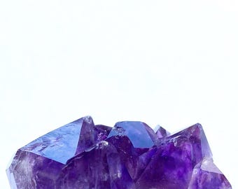 Rare Zambian Amethyst Cluster with Goethite Inclusions and Scepters from Zambia, Africa- Amethyst around the world collection! 30.6 g./ 1.37