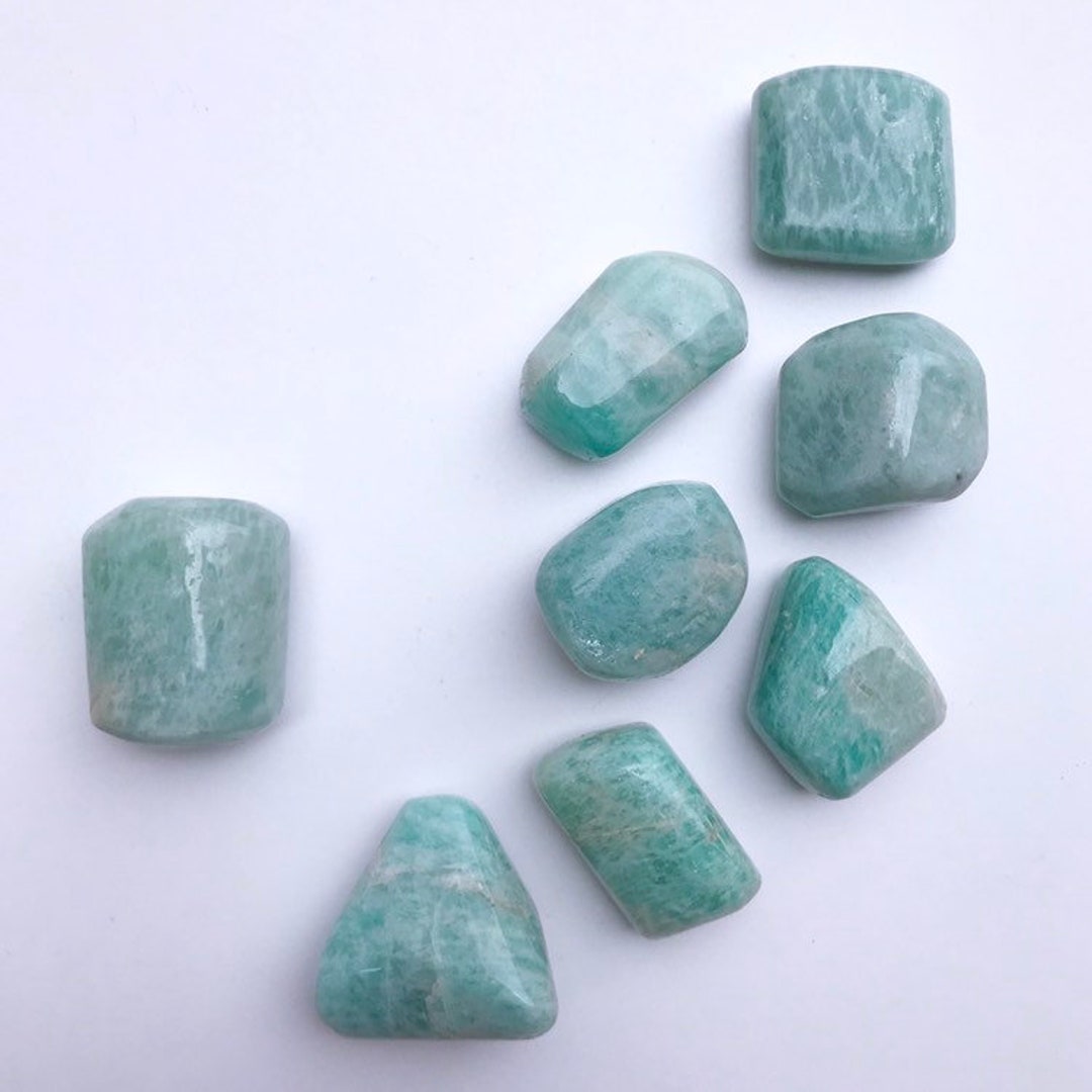 Pretty Soft Blue Green Amazonite From India- Large to Medium Size ...
