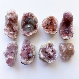 Argentina Pink Amethyst Crystal Clusters and Geodes- 15+ grams