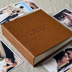 Álbum de fotos personalizado con bolsillos, fundas para álbum de bodas para escribir fotos de 4x6"/10 x 15 cm, regalos personalizados