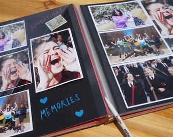 Gepersonaliseerd zelfklevend fotoalbum, Trouwfotoboek, Reisfotoalbum, Familiealbum