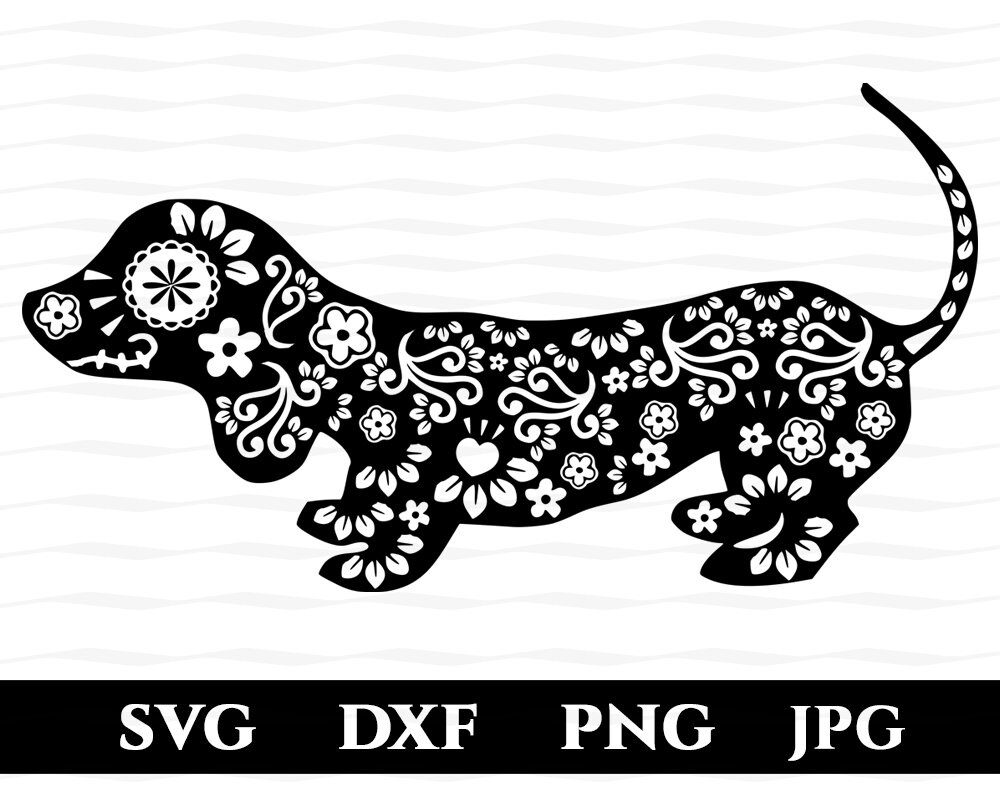 Download Dachshund Sugar Skull Mandala SVG / Dog Lover Gift / Dachshund | Etsy