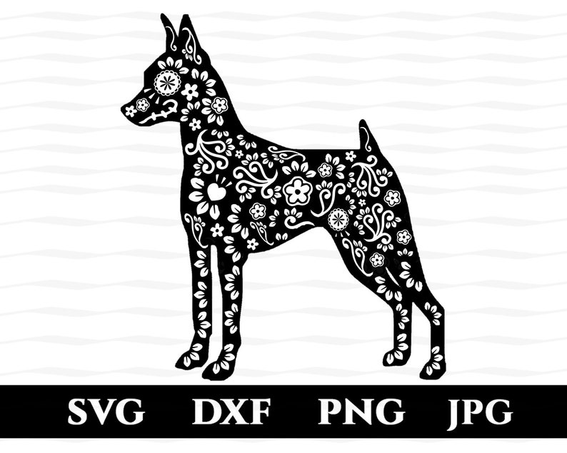 Download Min Pin Sugar Skull Mandala SVG / Dog Lover Gift ...