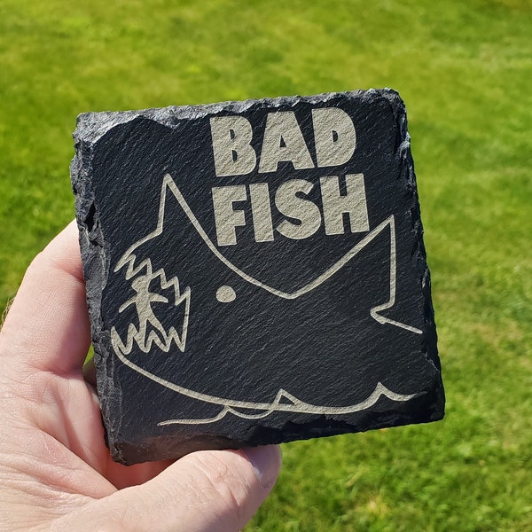JAWS Coasters (#18): Bad Fish, Chalkboard Jaws Shark