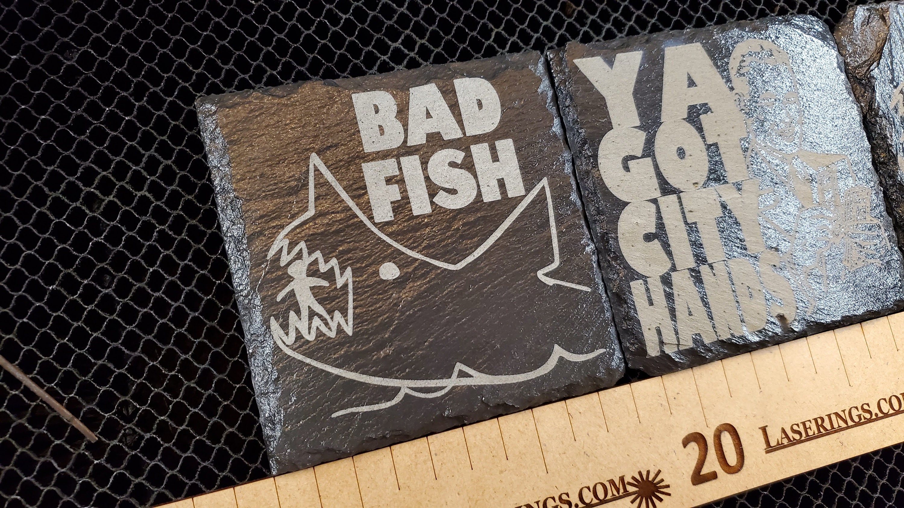 JAWS Coasters 18 Bad Fish Chalkboard Jaws Shark Etsy España