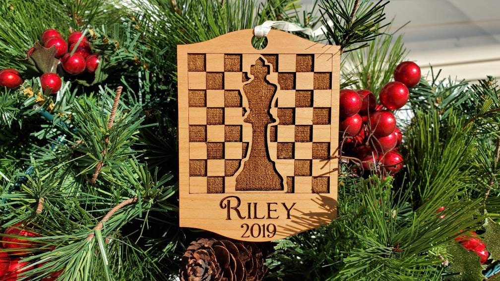 Hobby Lobby Regent Square Christmas Ornament 2022 With Us Always Chess Christmas Ornament Customized Personalized Wood | Etsy India