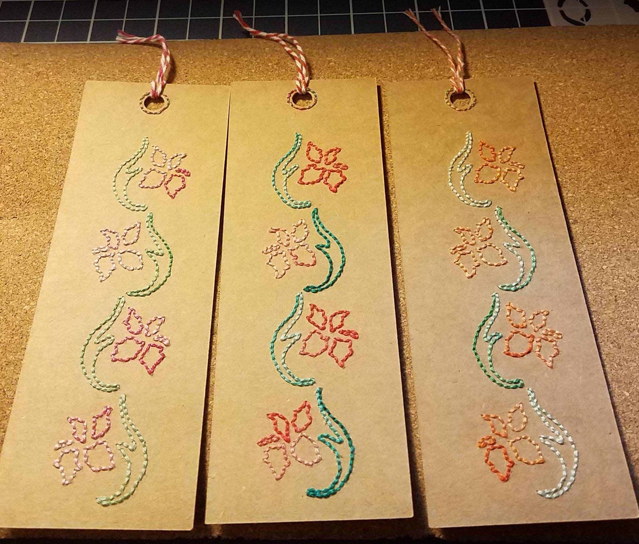 Set of three bookmarks for your favorite books or gift them to Etsy