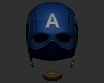 Wearable Captain America Helmet 3D Printed