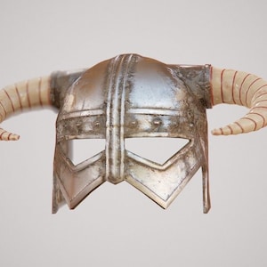Dragonborn Helmet from Skyrim Cosplay 3D Printed Unfinished