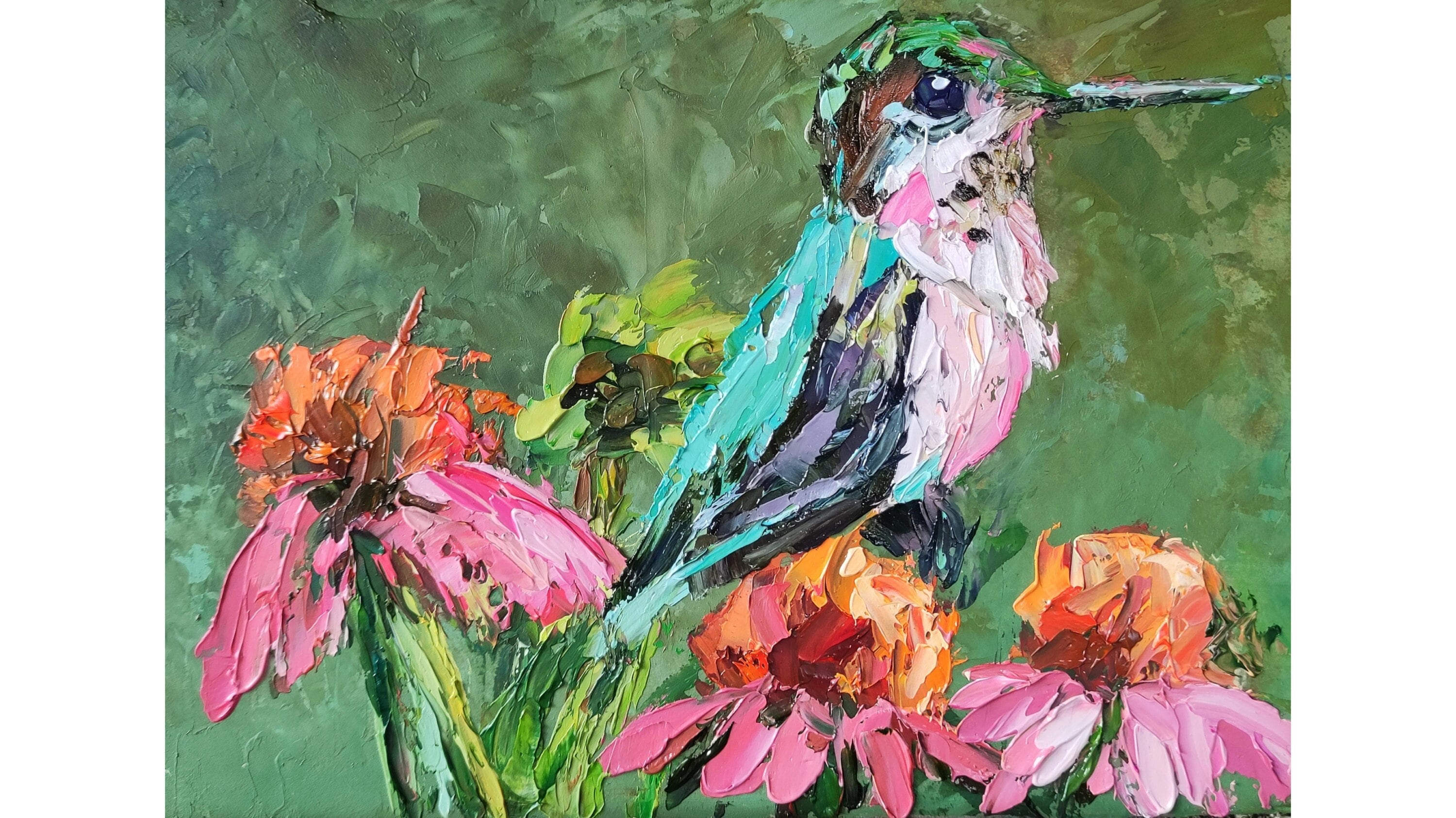 Flowers And Birds Painting