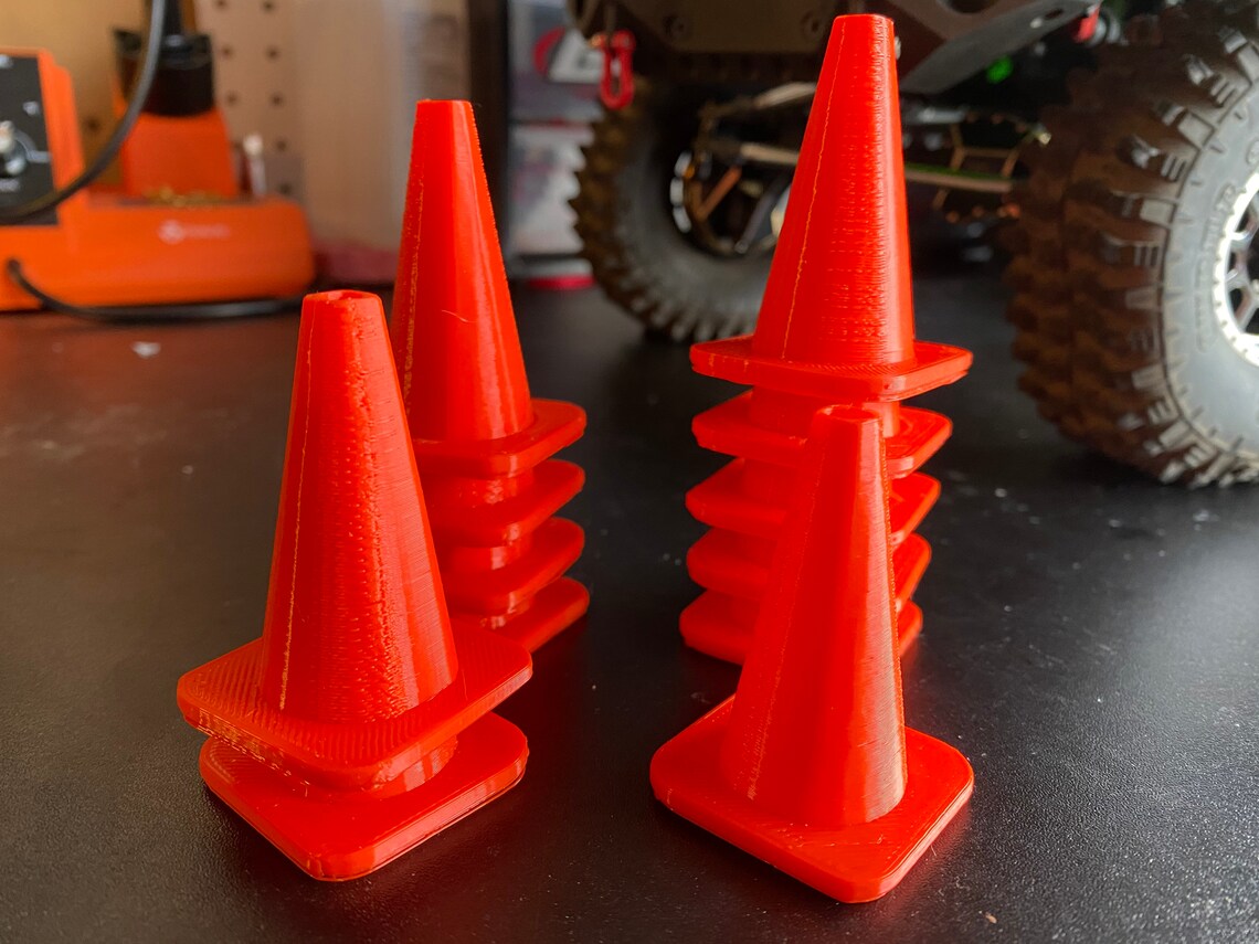 3D Printed 1/10 Scale Traffic Cones for RC Etsy