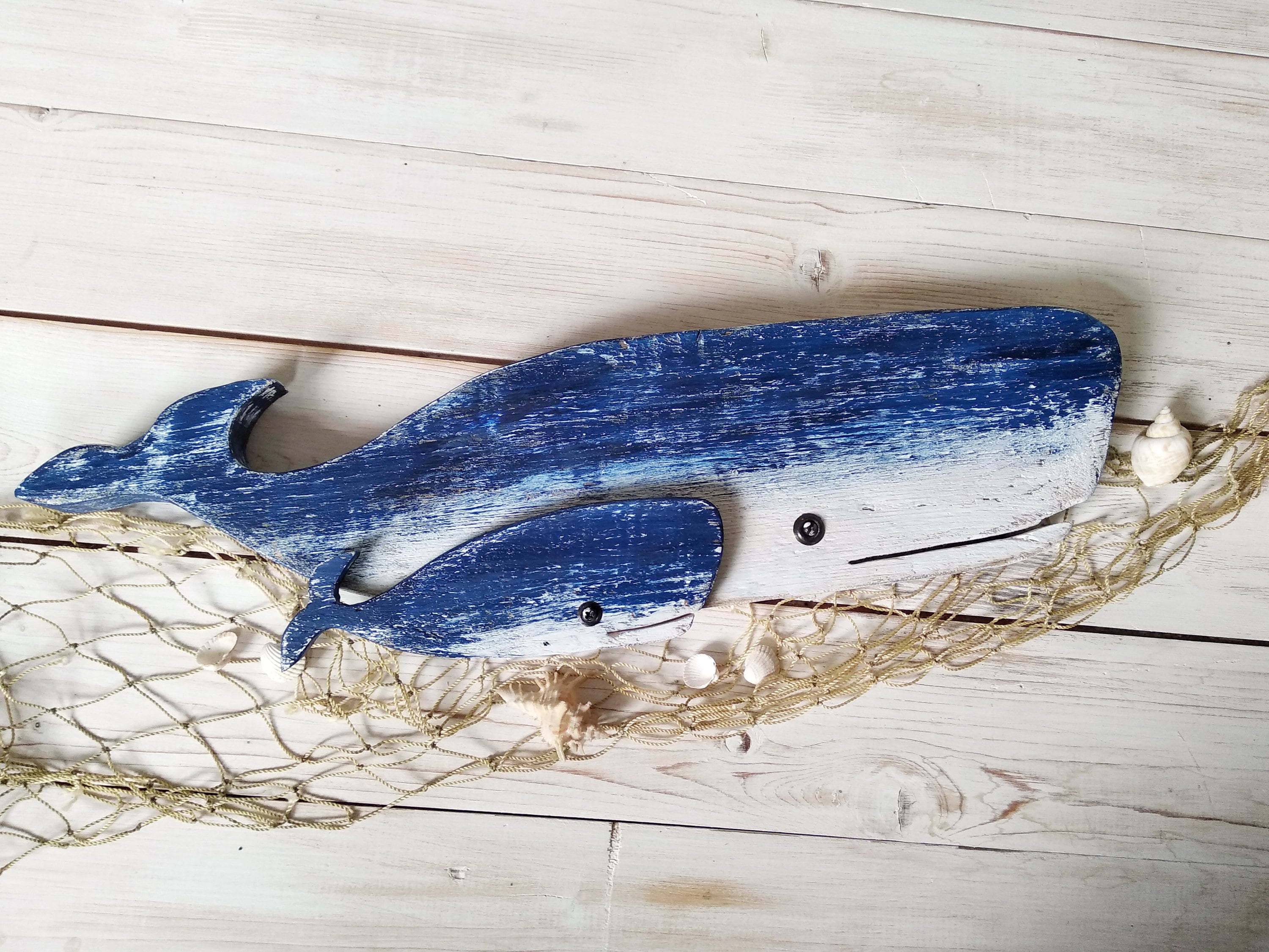 Wood Whale Wall Art Decor Whale nursery decor Nautical Etsy