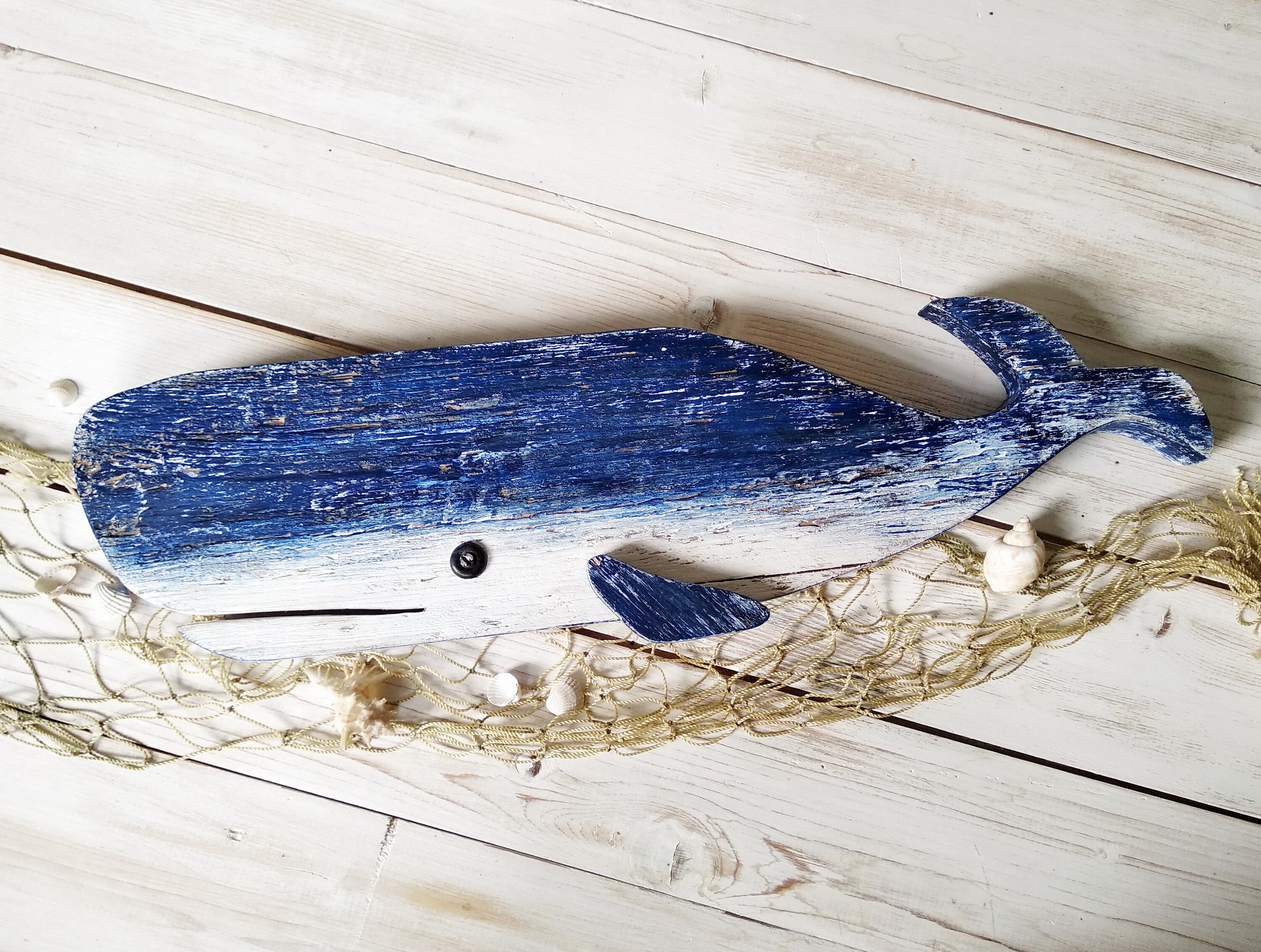 Wood Whale Wall Art Decor Whale nursery decor Nautical Etsy