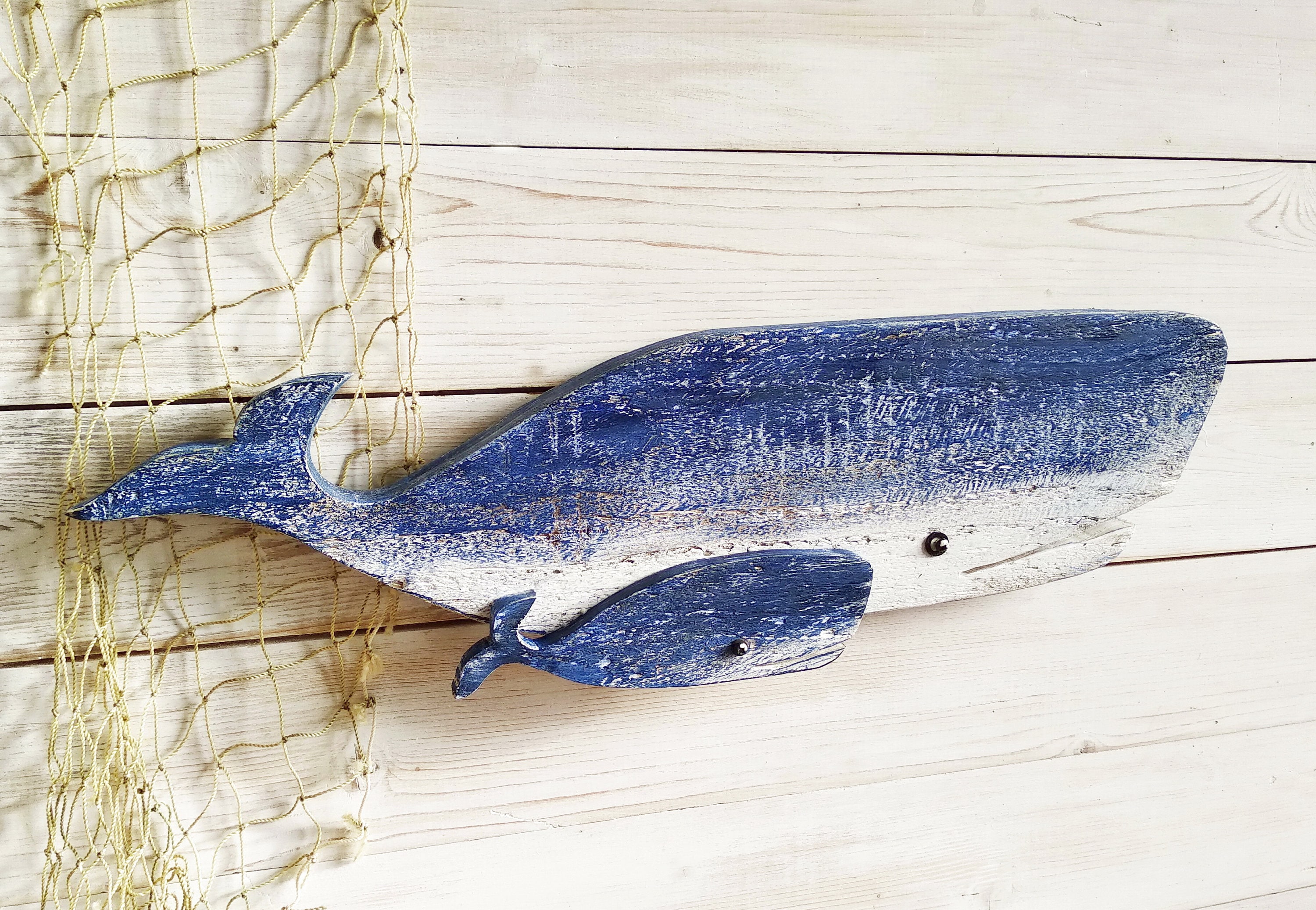 Wood Whale Wall Art Decor Wooden whale Nautical Decor Whale Etsy