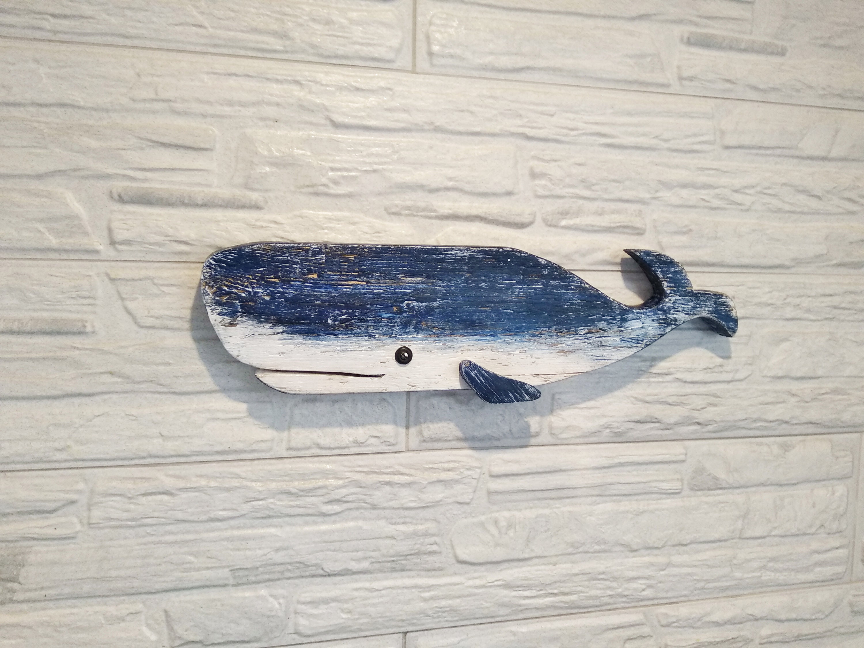 Carved wooden whale Wood Whale Wall Art Decor Whale nursery Etsy