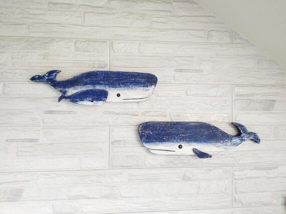 whale wall art nursery