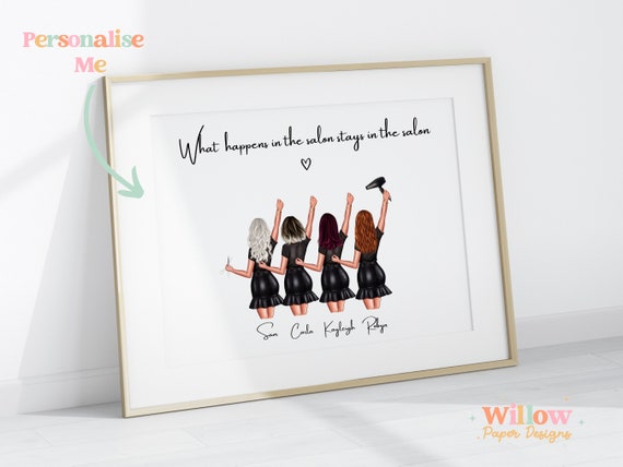 Personalized Hair Stylist Print: Salon Wall Art (Digital PDF Available)