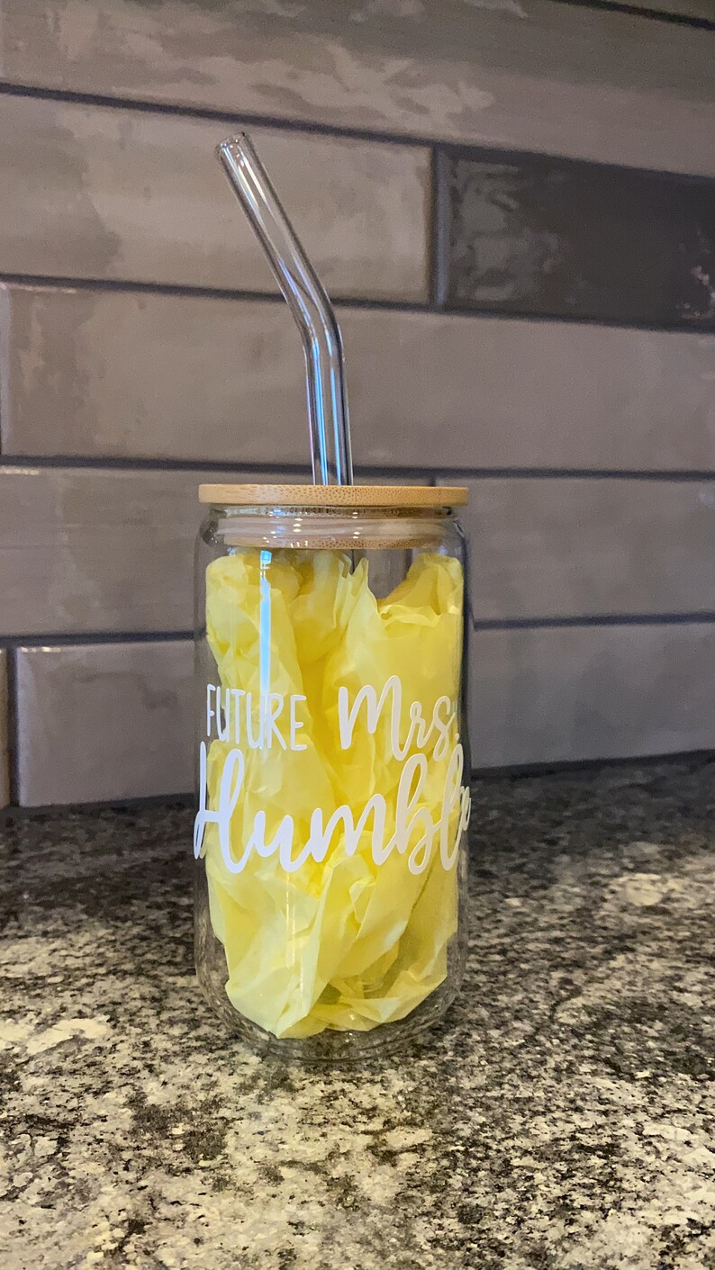 Wedding Party Bridesmaid Iced Coffee Glasses Personalized Etsy