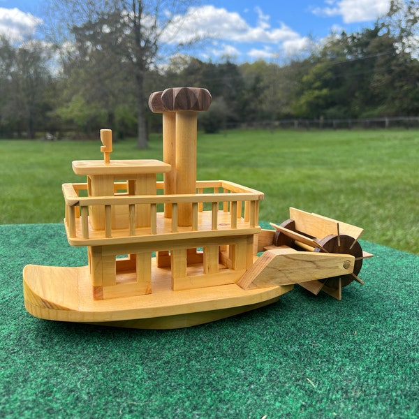 Wooden Sternwheeler Push Toy