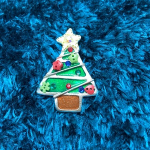 Fun Small Enameled Christmas Tree Pin