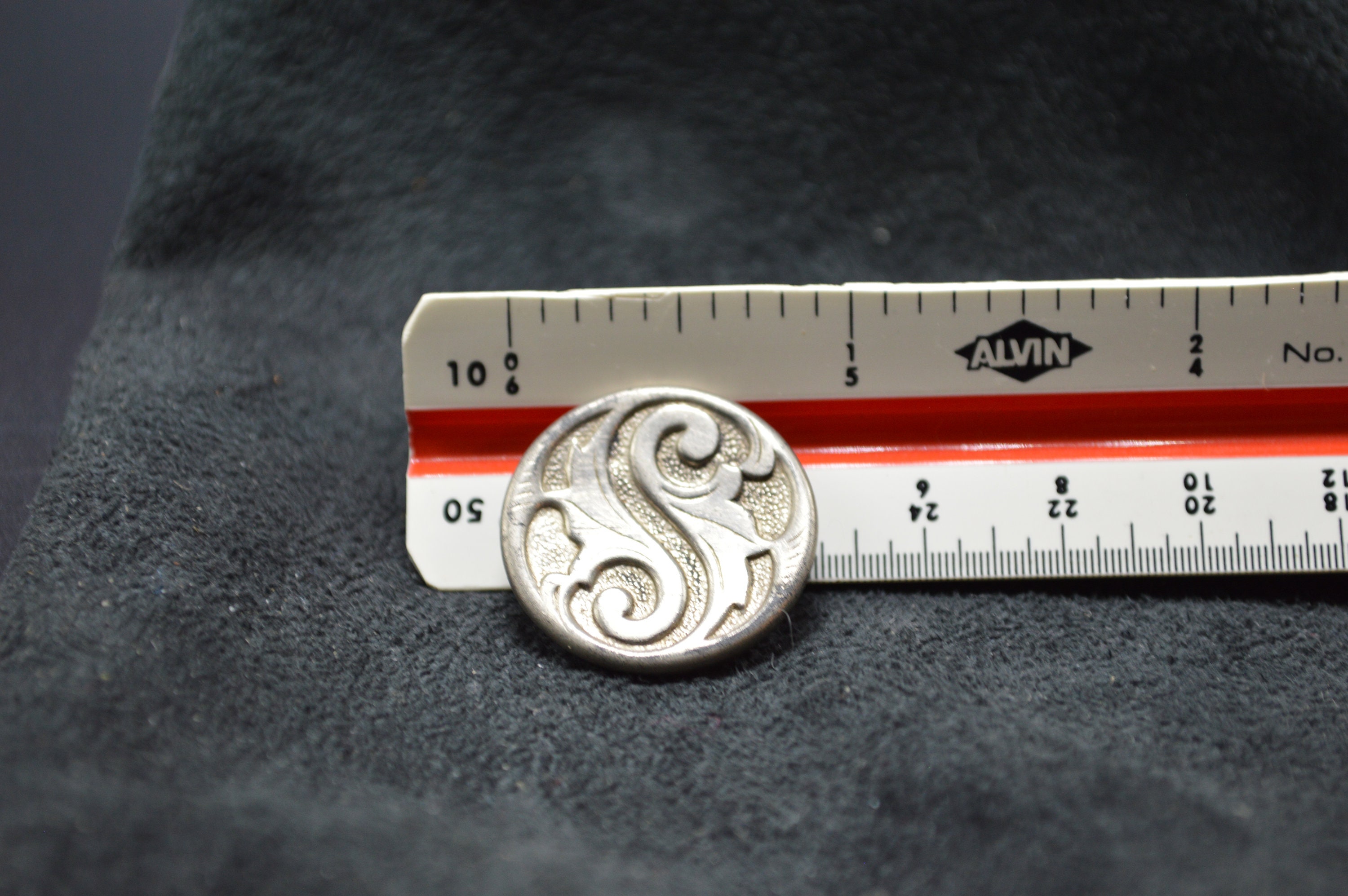 Stamped Steel Button - Etsy