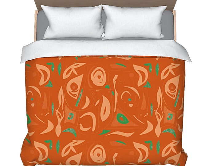 King Size Duvet Queen Bedding Modern Art Bed Cover Colorful Abstract Bed Decor Unique Decorative Boho Bedding New Artistic Bedroom Decor