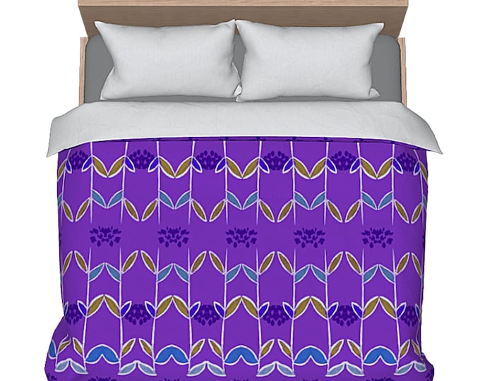 Colorful Bed Duvet Art King Bedding Luxury Designer Abstract Bedroom Decor Artsy Unique Flower Design Comforter Cover Modern Home Decorating