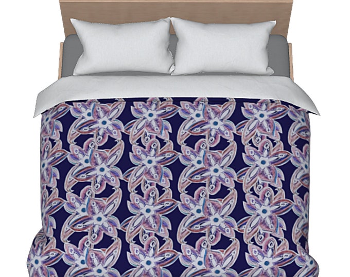 King Duvet Queen Bedding Luxury Abstract Bedroom Decor Colorful Flower Pattern Unique Printed Designer Bed Cover Modern Art Comforter Cover