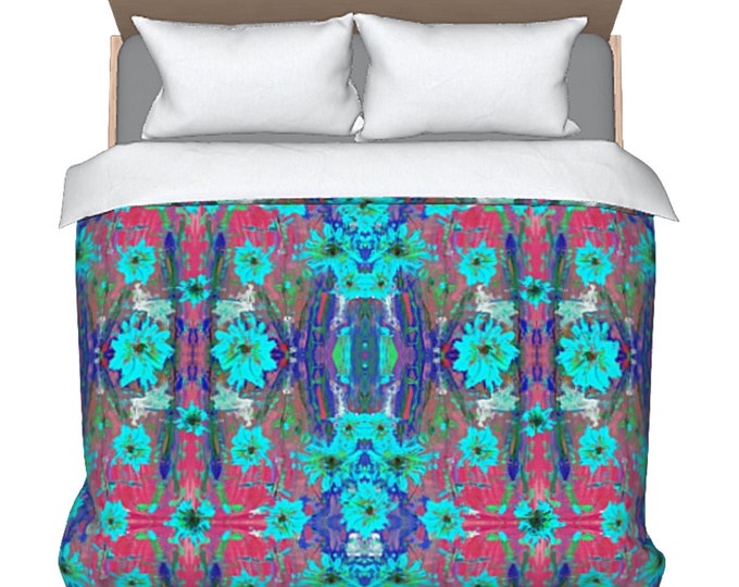 Queen Size Bedding King Duvet Cover Boho Design Luxury Bed Cover Original Abstract Art Modern Bedding Colorful Designer Duvet Flower Pattern